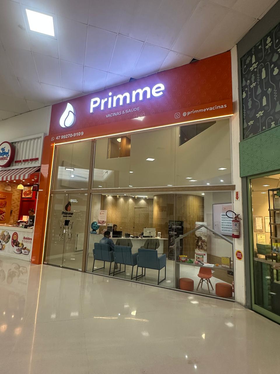 Fachada Primme Vacinas - Recepção